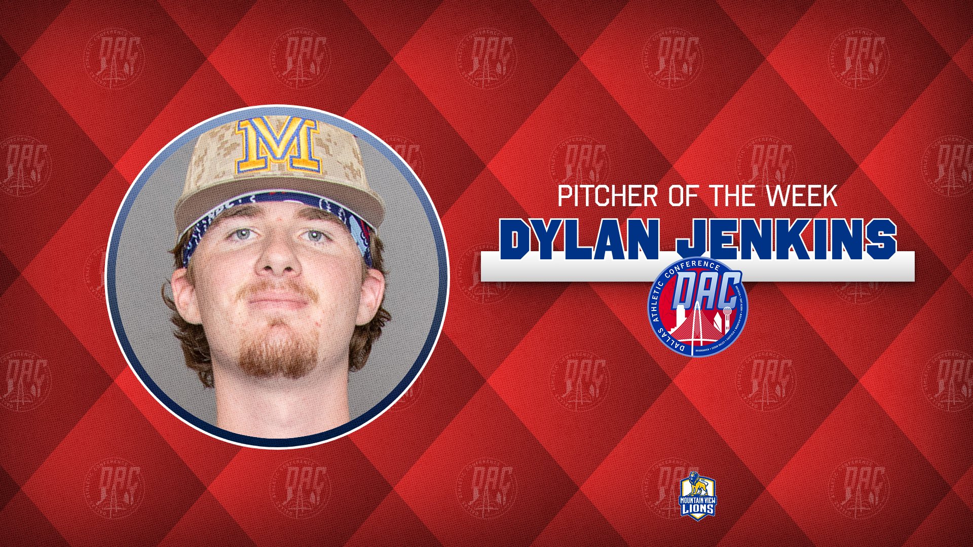 Jenkins Earns DAC Pitcher of Week Behind No-Hitter