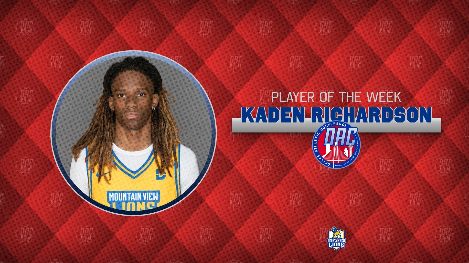 Richardson Named DAC Player of Week